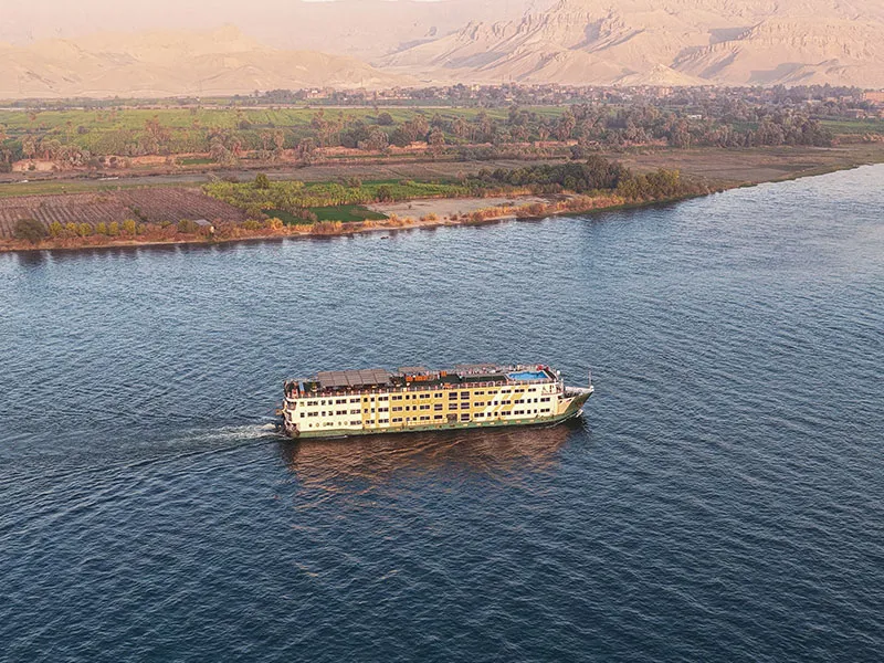 Exterior view of the Golden Boat Nile Cruise Nile cruise ship
